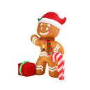 Christmas Inflatable Gingerbread Man With Led Lights
