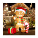 Christmas Inflatable Gingerbread Man With Led Lights