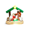Christmas Inflatable Nativity Scene With Leds And Built In Air Blower