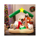 Christmas Inflatable Nativity Scene With Leds And Built In Air Blower