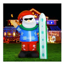 Christmas Inflatable Santa 160Cm Illuminated Decorations
