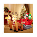 Christmas Inflatable Santa And Reindeer