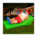 Christmas Inflatable Santa Bench Led Illuminated Decorations