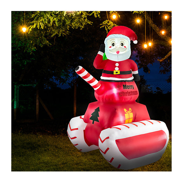 Christmas Inflatable Santa Claus Tank