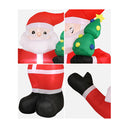 Christmas Inflatable Santa Claus With Led Lights 360Cm