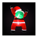 Christmas Inflatable Santa Climbing Led Illuminated Decorations 190Cm