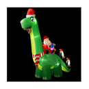 Christmas Inflatable Santa Dinosaur Illuminated Decorations