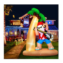Christmas Inflatable Santa Guitar Led Illuminated Decorations
