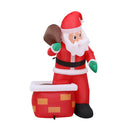 Christmas Inflatable Santa Illuminated Decorations Cold White