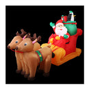 Christmas Inflatable Santa Sleigh Illuminated Decorations