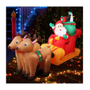 Christmas Inflatable Santa Sleigh Illuminated Decorations