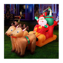 Christmas Inflatable Santa Sleigh Illuminated Decorations