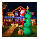 Christmas Inflatable Santa Tree Illuminated Decorations