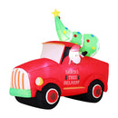 Christmas Inflatable Santa Truck Led Decorations Illuminated