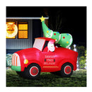 Christmas Inflatable Santa Truck Led Decorations Illuminated