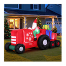Christmas Inflatable Santa Truck Led Decorations Illuminated