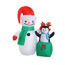 Christmas Inflatable Snowman 180Cm Illuminated Decorations