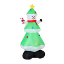 Christmas Inflatable Snowman Tree Led Decorations Illuminated