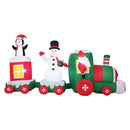 Christmas Inflatables Train With Snowman And Gift Box