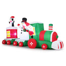 Christmas Inflatables Train With Snowman And Gift Box
