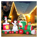 Christmas Inflatables Train With Snowman And Gift Box