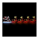 Christmas Light Led Motif Rope Lights Santa Riding 4 Reindeer