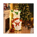 Christmas Light Sign Snowman With Stakes For Decoration