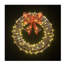 Christmas Lights 160 Led Motif Solar Wreath Xmas Decorations