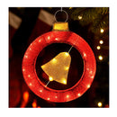 Christmas Lights 60Cm Motif 30 Led Bell Wreath Xmas Decorations