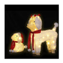 Christmas Lights 60 Led Fairy Light 2Pcs Dog Decorations Set