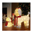 Christmas Lights 60 Led Fairy Light 2Pcs Dog Decorations Set