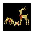 Christmas Lights Led 3Pcs Reindeer Family Xmas Decor