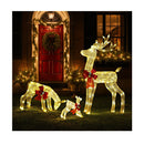 Christmas Lights Led 3Pcs Reindeer Family Xmas Decor