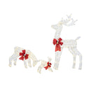 Christmas Lights Led 3Pcs Reindeer Family Xmas Decor