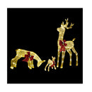 Christmas Lights Led 3Pcs Reindeer Family Xmas Decor