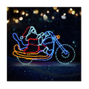Christmas Lights Santa Motorbike Led Rope Lights Motifs