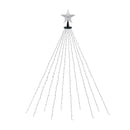 Christmas Lights Waterfall String Light 300 Led Star Topper