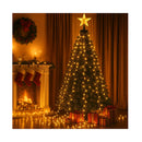 Christmas Lights Waterfall String Light 300 Led Star Topper