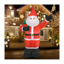 Christmas Santa Claus Inflatable With Led Lights