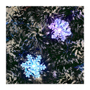 Christmas Tree 180Cm Snowflakes Green With Led Lights