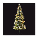 Christmas Tree 190Cm Pine Cones Led Flocking Xmas Tree 680 Tips