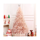 180cm Artificial Hinged Christmas Tree with Sturdy Metal Stand for Home