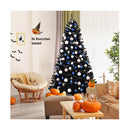 225cm Artificial Halloween Christmas Tree with Solid Metal Legs for Indoor