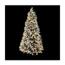Christmas Tree 210Cm Snow Flocked Led Xmas Decoration 8 Light Modes