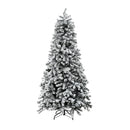 Christmas Tree 210Cm Snow Flocked Led Xmas Decoration 8 Light Modes