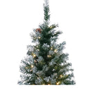 210cm Pre Lit LED Christmas Tree with Pine Cones