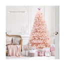 180cm Artificial Hinged Christmas Tree with Sturdy Metal Stand for Home