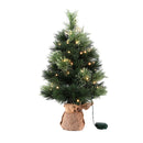 Christmas Tree 60Cm Mini Tabletop 8 Light Modes Timer Xmas Tree