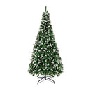 Christmas Tree 6Ft Snowy Xmas Decorations Home Decor Green 800 Tips