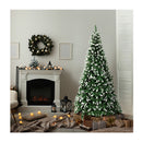 Christmas Tree 6Ft Snowy Xmas Decorations Home Decor Green 800 Tips